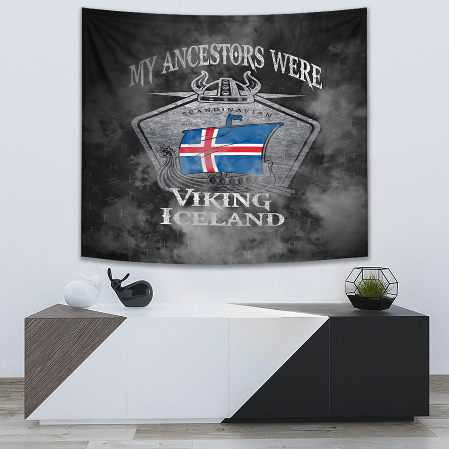 Ligerking Tapestry - Viking Iceland Drakka Scandinavian Tapestry A31