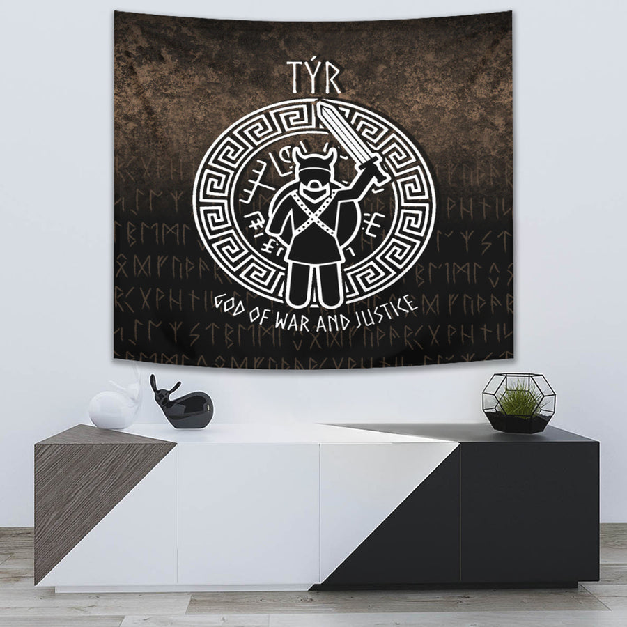 Ligerking Tapestry - Tyr God Of War And Justice Tapestry A7