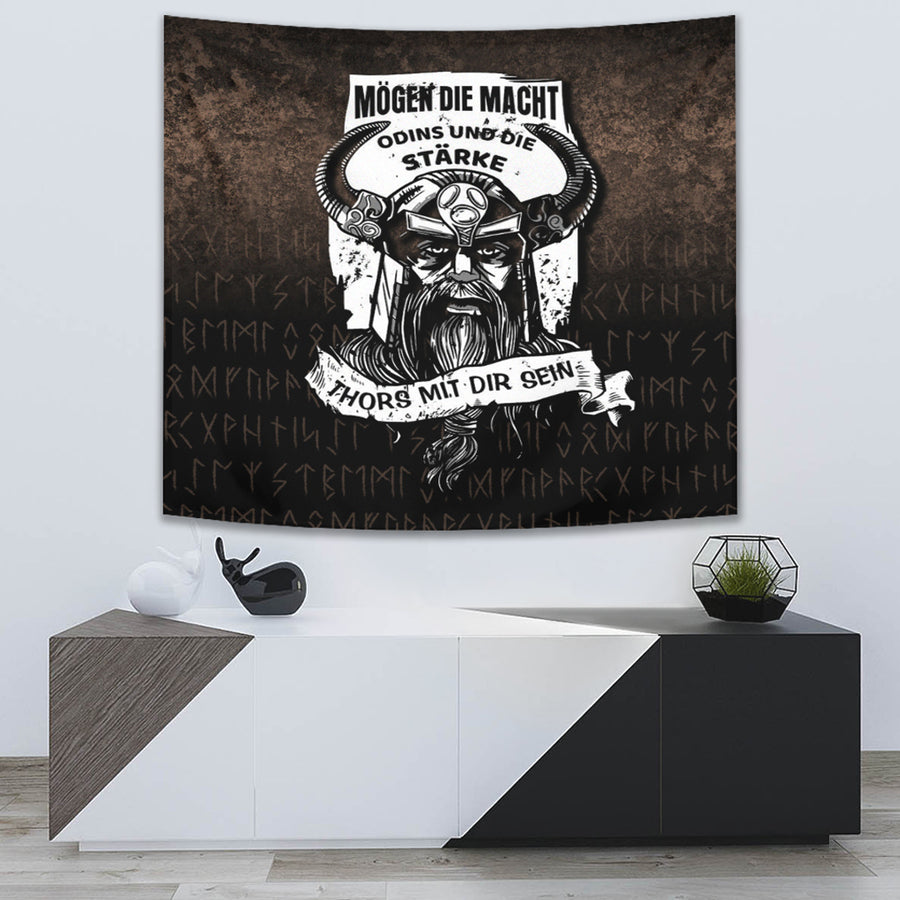 Ligerking Tapestry - Die Macht Odins Wikinger Walhalla Tapestry A7