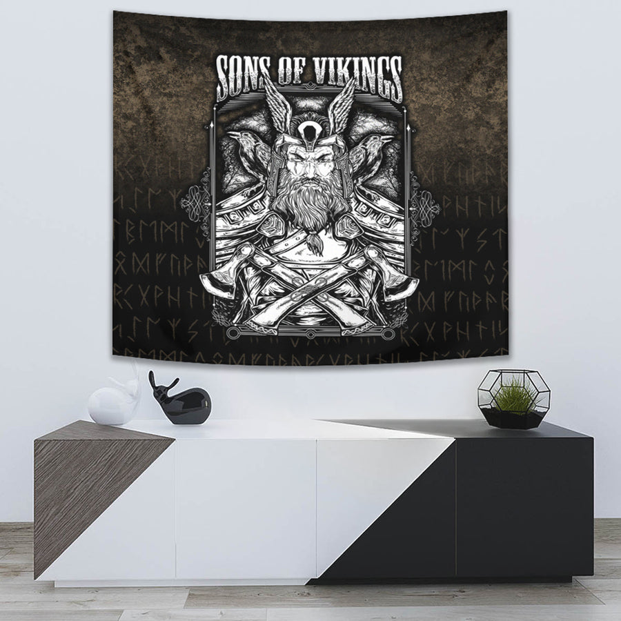 Ligerking Tapestry - Sons of Odin Valhalla 4 Tapestry A7