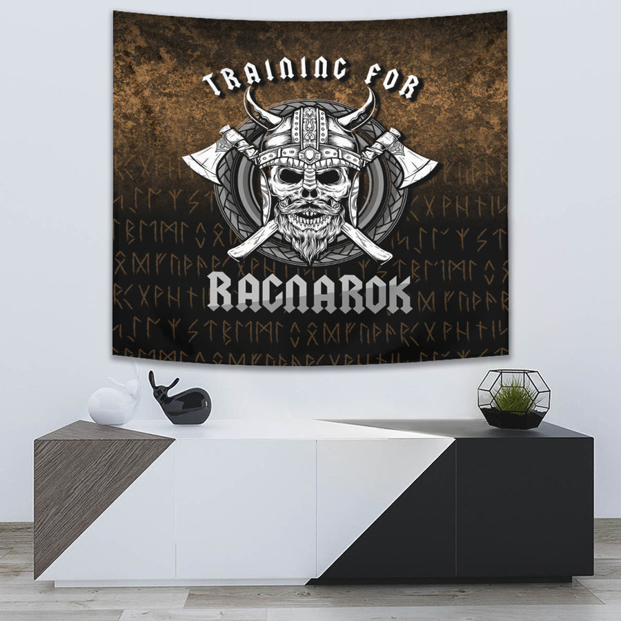 Ligerking Tapestry -Training-For-Ragnarok-Vikings-Norse Tapestry A7