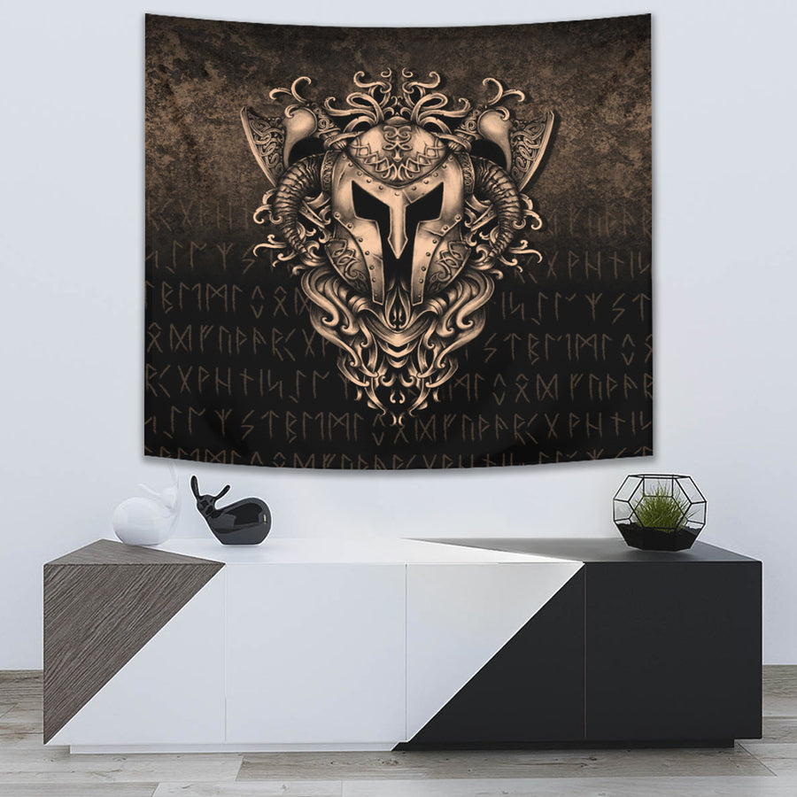 Ligerking Tapestry - The Armor Of Viking - Gold Version Tapestry A7