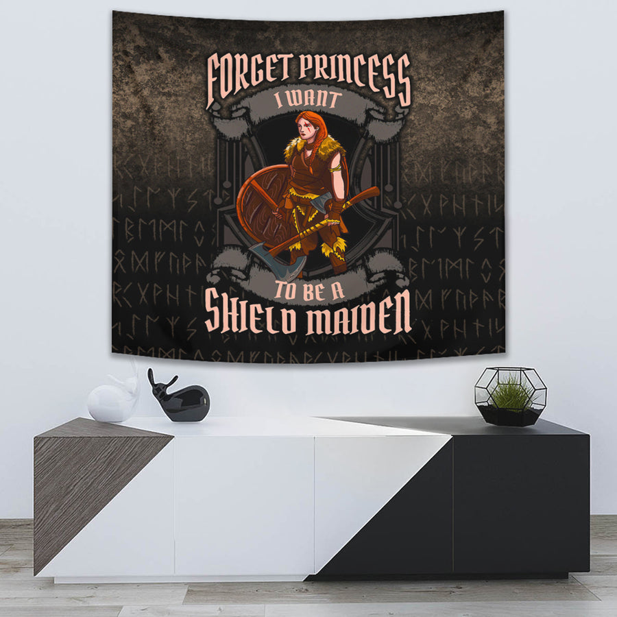 Ligerking Tapestry - Forget Princess I Want To Be A Shield Maiden Tapestry A7