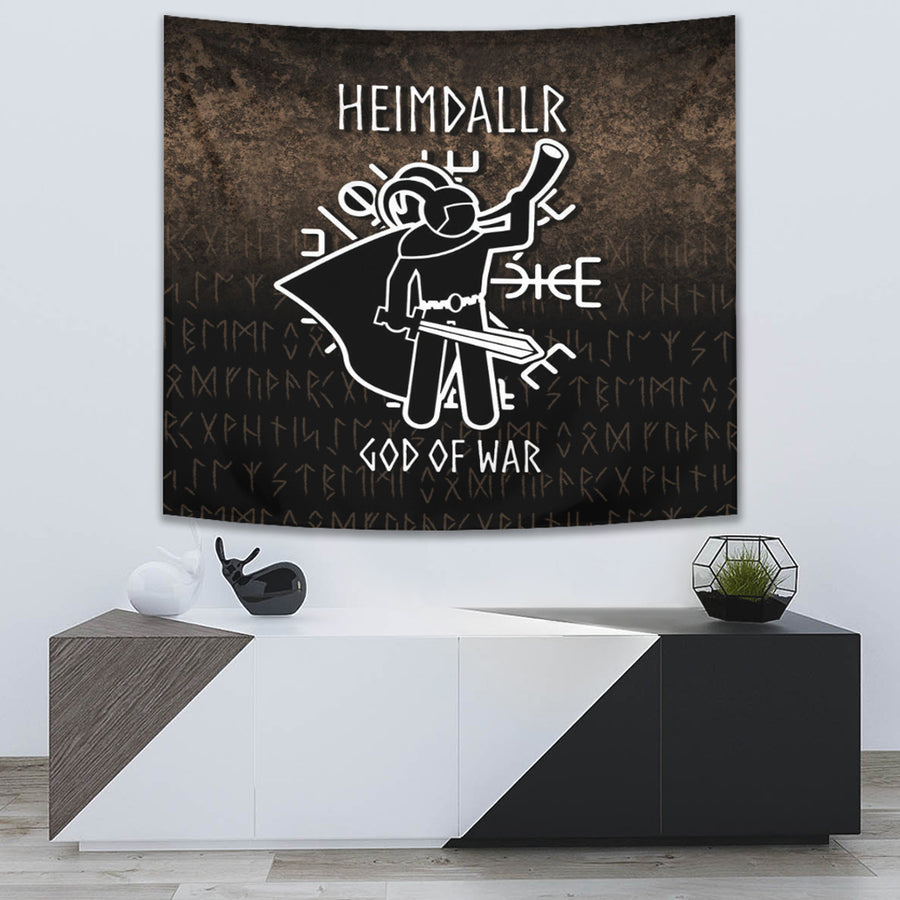 Ligerking Tapestry - Heimdallr God Of War Tapestry A7
