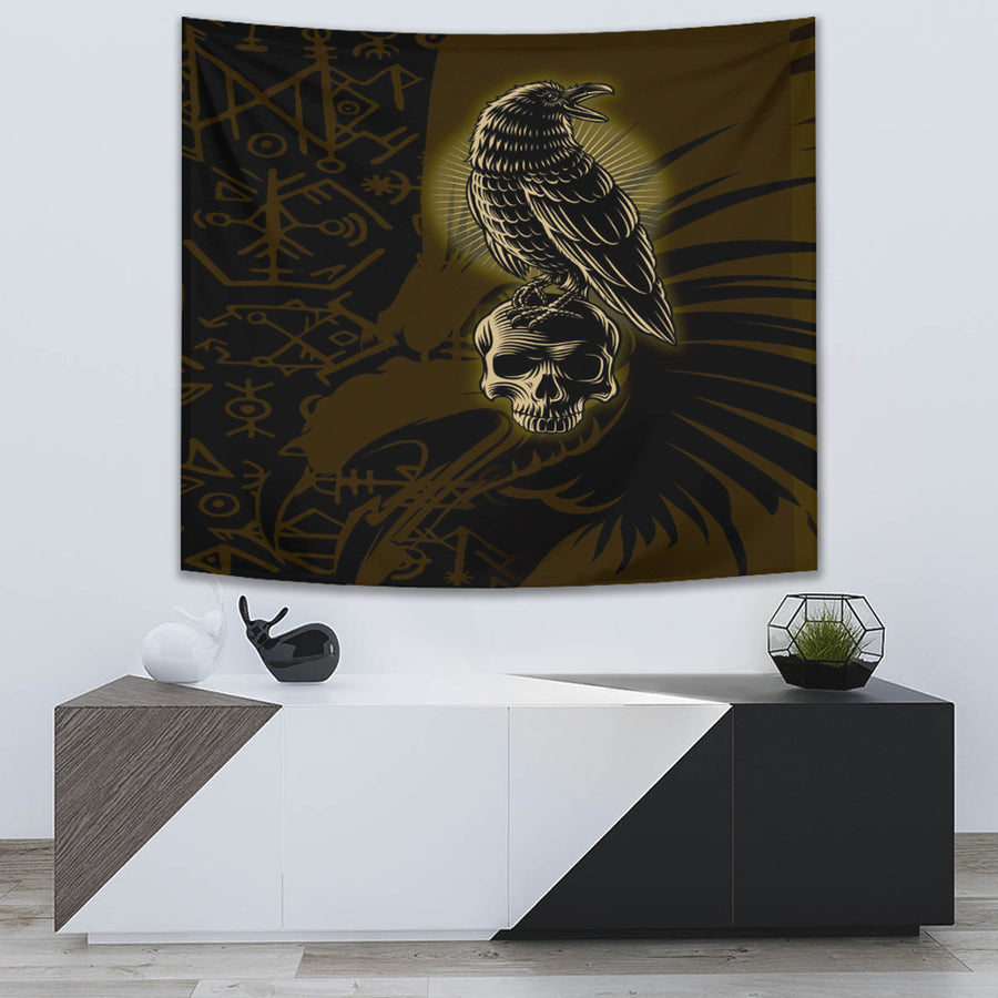 Ligerking Tapestry - Raven Viking Tapestry A95