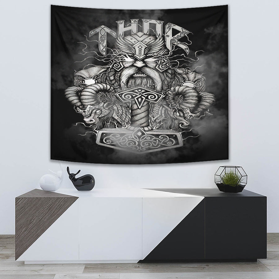 Ligerking Tapestry - Thor And Hammer Tapestry A31