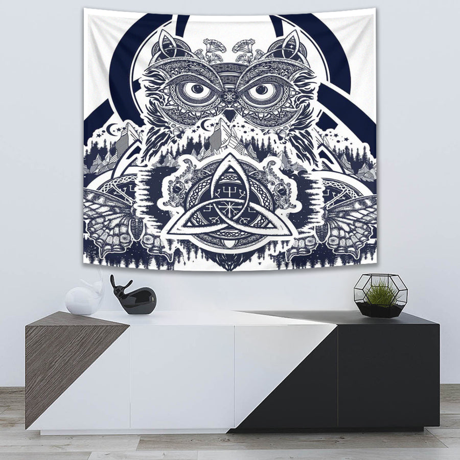 Ligerking Tapestry - Viking Owl Celtic Tapestry A35
