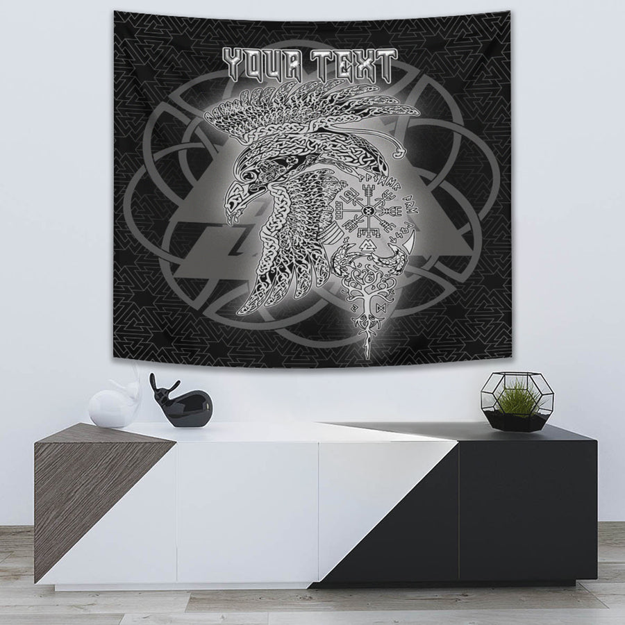 Ligerking Tapestry - Valknut Raven Viking Homeset Tapestry A95