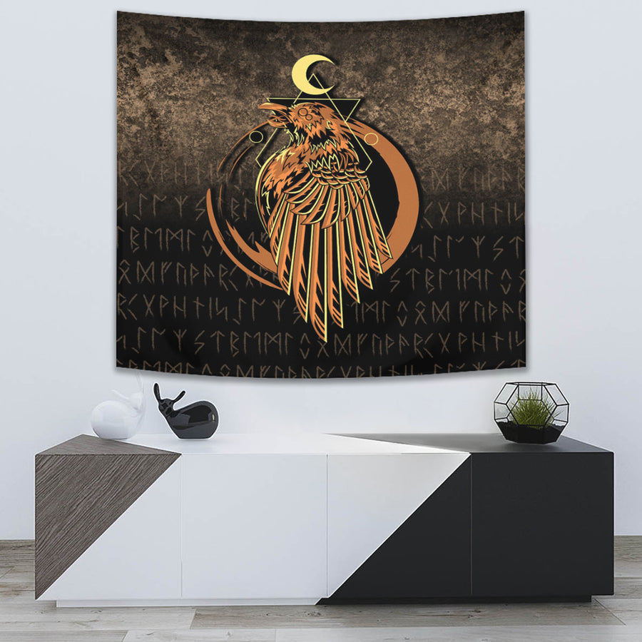 Ligerking Tapestry - Raven Viking Warrior Valhalla Norse Tapestry A7
