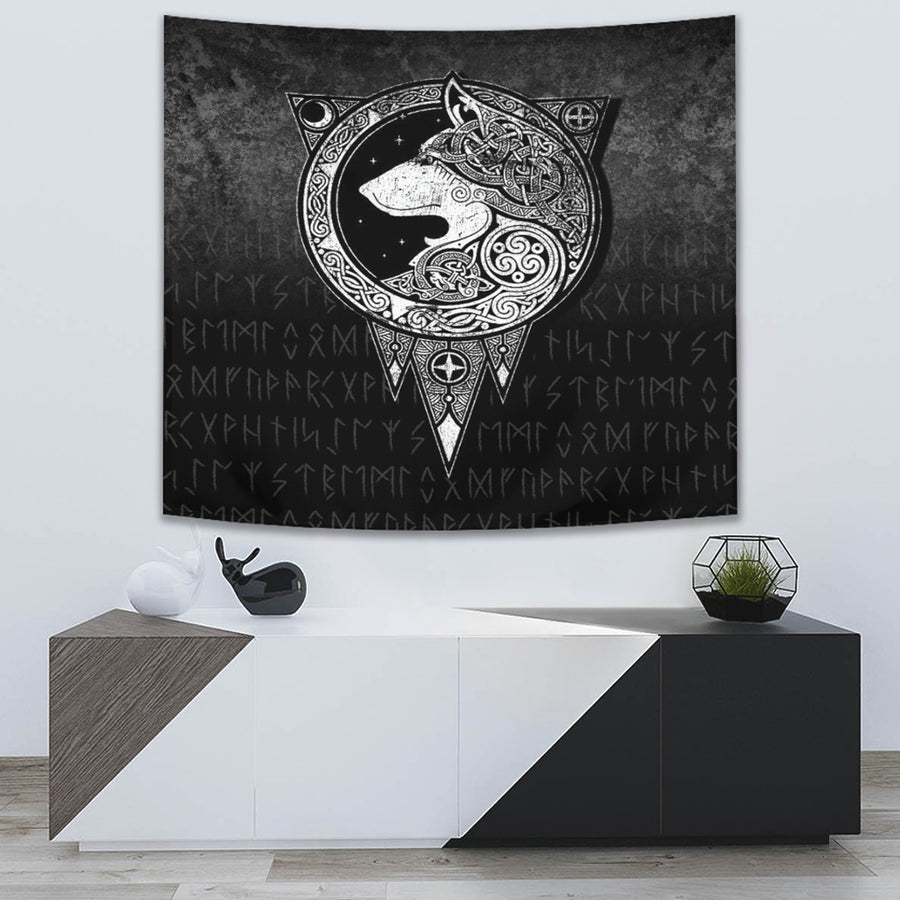 Ligerking Tapestry - Viking Norse Wolf Tapestry A7