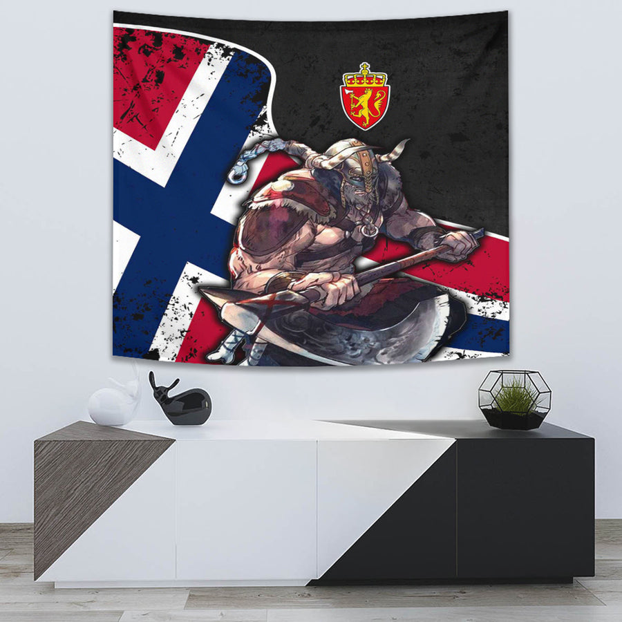 Ligerking Tapestry - Norway Warrior Brush Style Tapestry A35