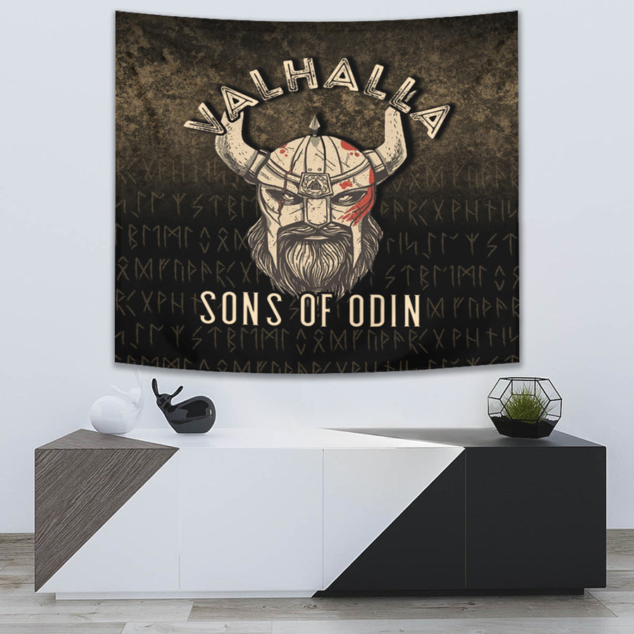 Ligerking Tapestry - Valhalla-Sons-Of-Odin Tapestry A7