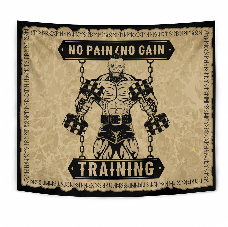 Ligerking Tapestry - Viking No Pain No Gain Training A31