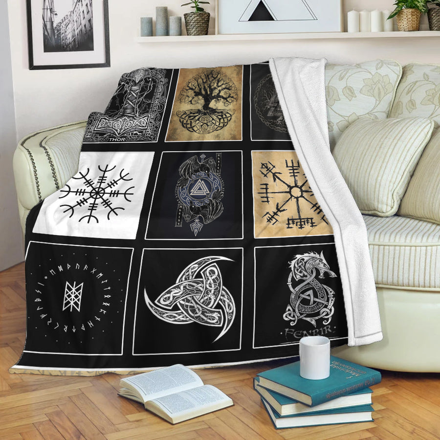 Viking Premium Blanket - Viking Symbol Premium Blanket A35