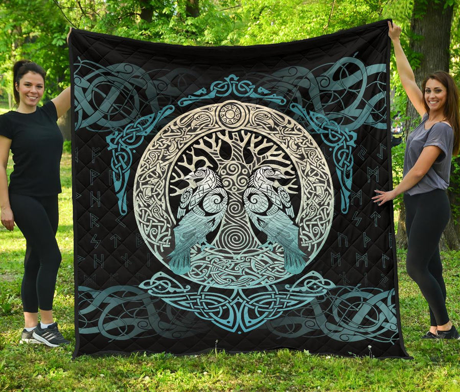 Ligerking Quilt Yggdrasil and Ravens A7