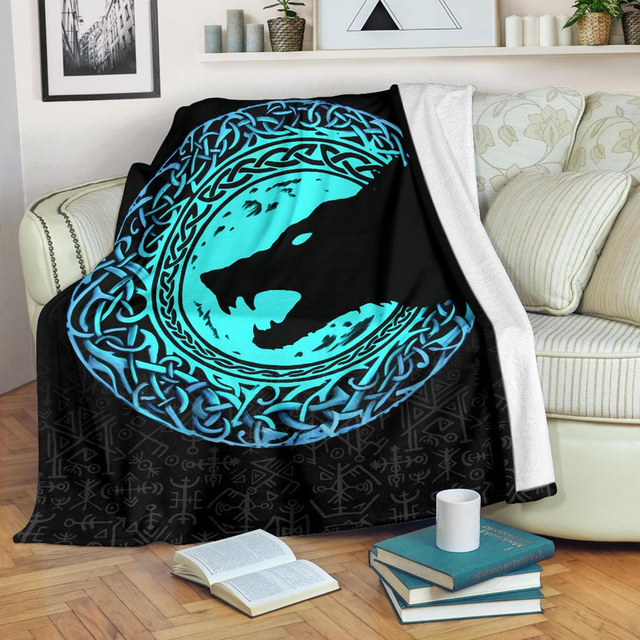 Viking Premium Blanket - Fenrir Norse Wolf A31