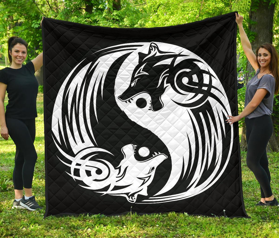 Ligerking Premium Quilt - Ying Yang Wolf A21