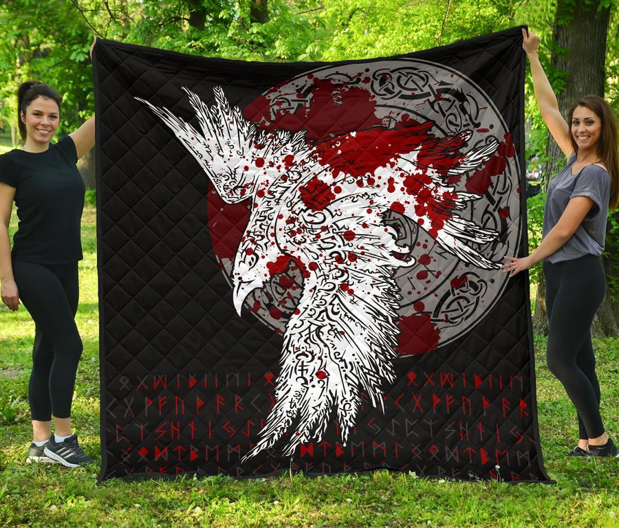 Ligerking Premium Quilt - Mystical Raven Tattoo Blood A31