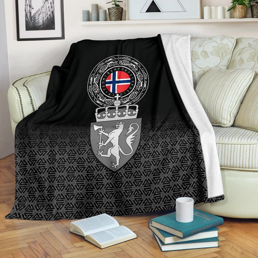 Ligerking Premium Blanket - Norway Coat Of Arms A31