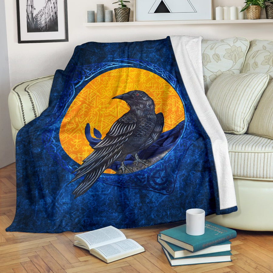 Ligerking - Raven and Moon Premium Blanket A7