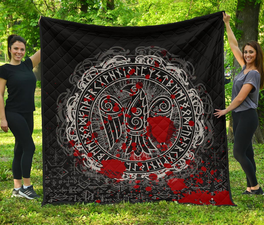 Ligerking Premium Quilt - Raven Celtic Tattoo Blood A31