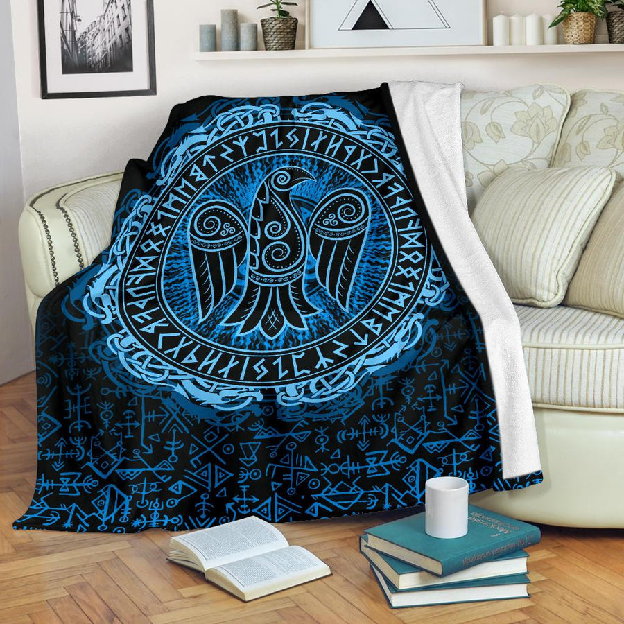 Ligerking Premium Blanket - Raven Celtic Cyan A31