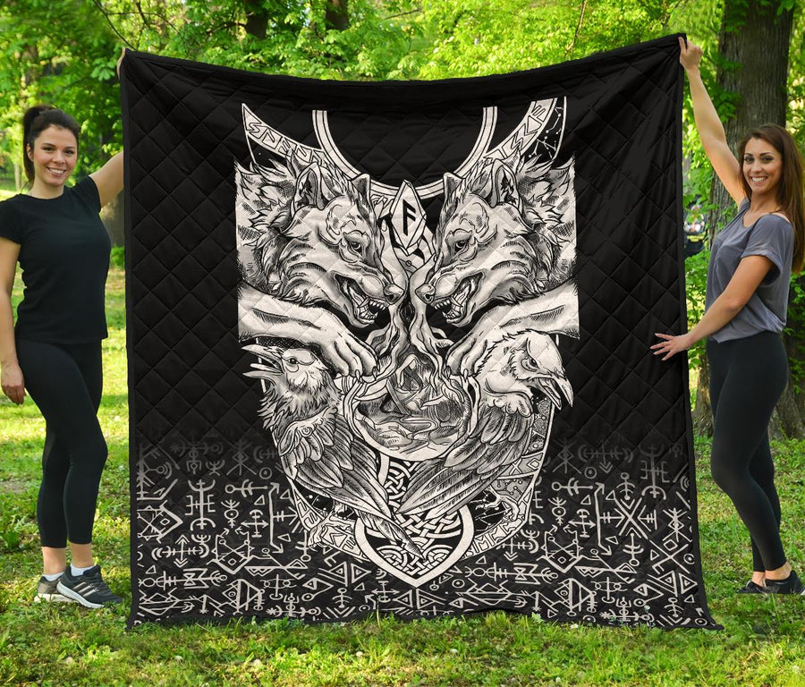 Ligerking Premium Quilt Wolf And Raven Special A21