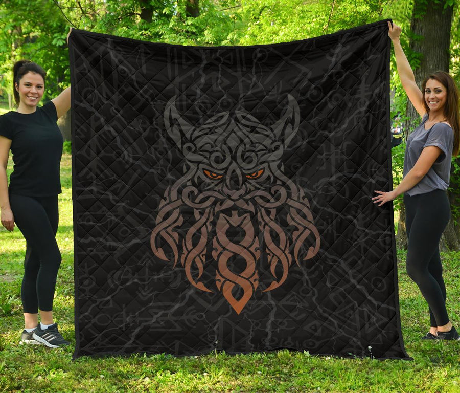 Ligerking Premium Quilt, Odin God Furthark Tattoo Special A31