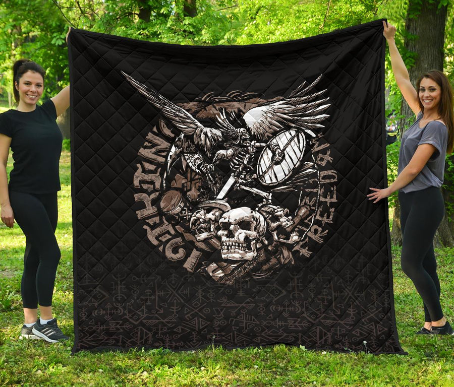 Ligerking Warrior Tattoo Odin Premium Quilt A27