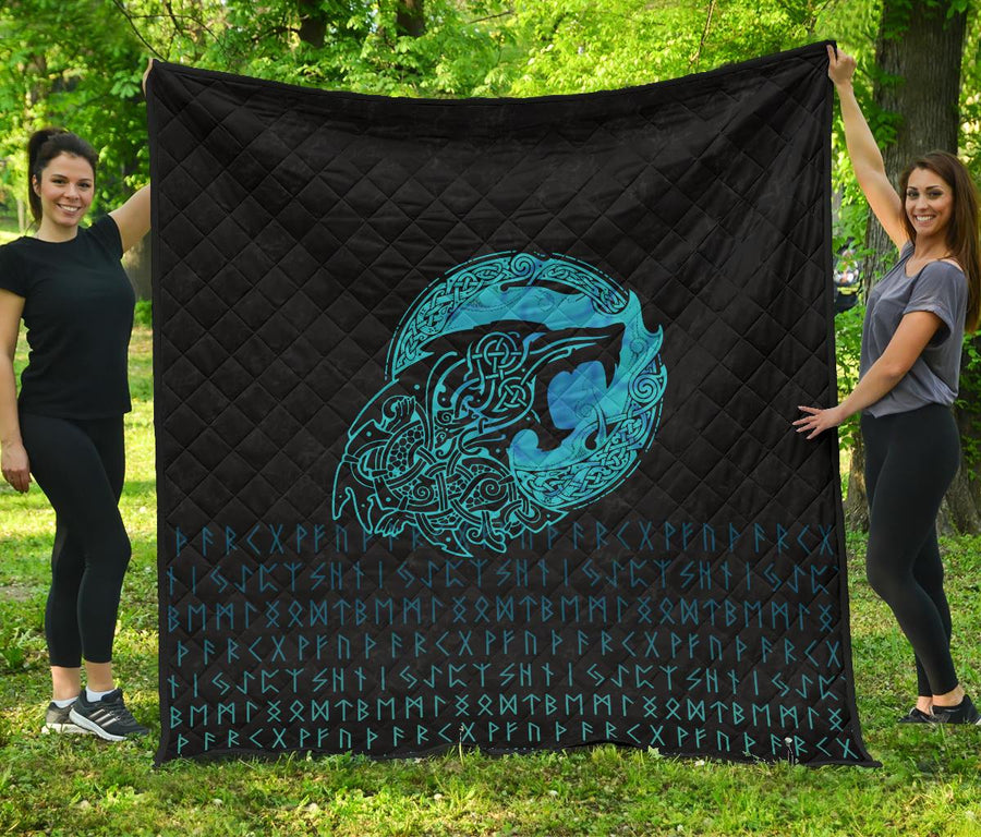 Ligerking Premium Quilt - Fenrir Wolf Cyan A31