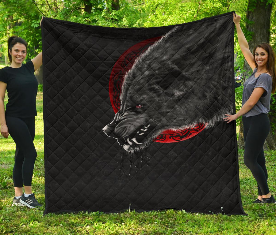 Ligerking Premium Quilt Wolf And Blood Moon A31