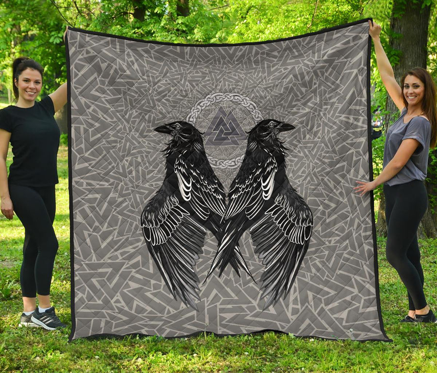 Ligerking Premium Quilt Raven Valknut A15