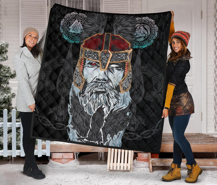 Ligerking Quilt Odin - Valknut and Triple Horn A7