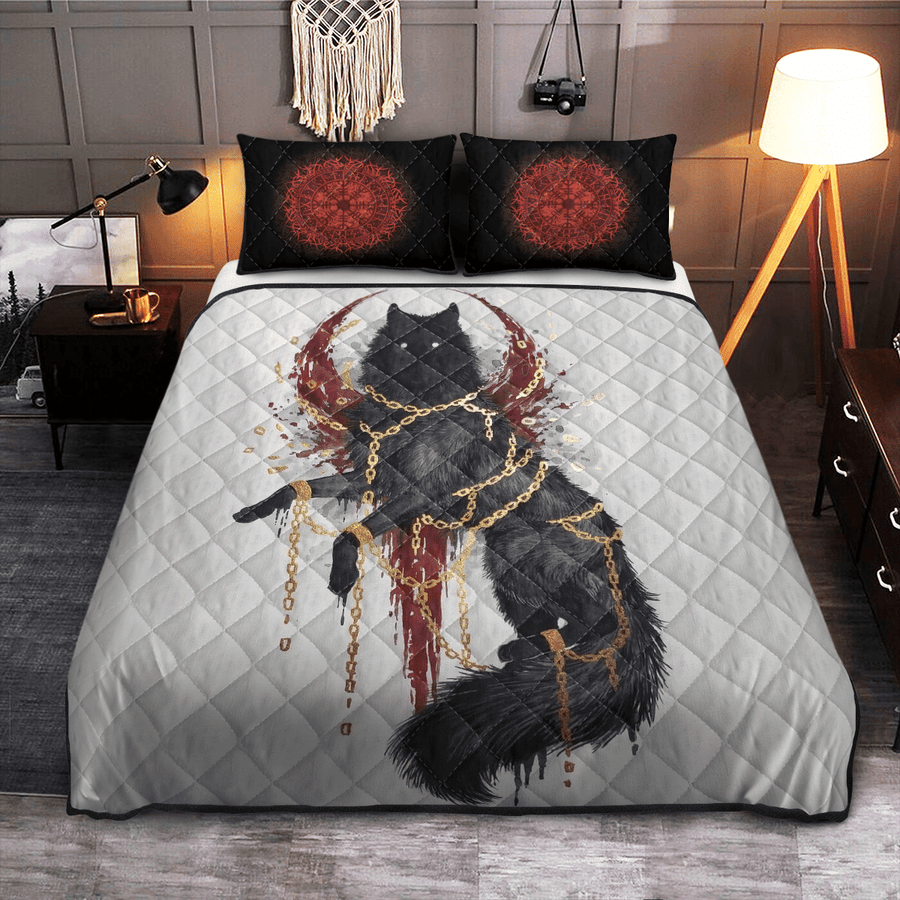 Ligerking Quilt Bed Set - VIKING QUILT BEDDING SET - FENRIR