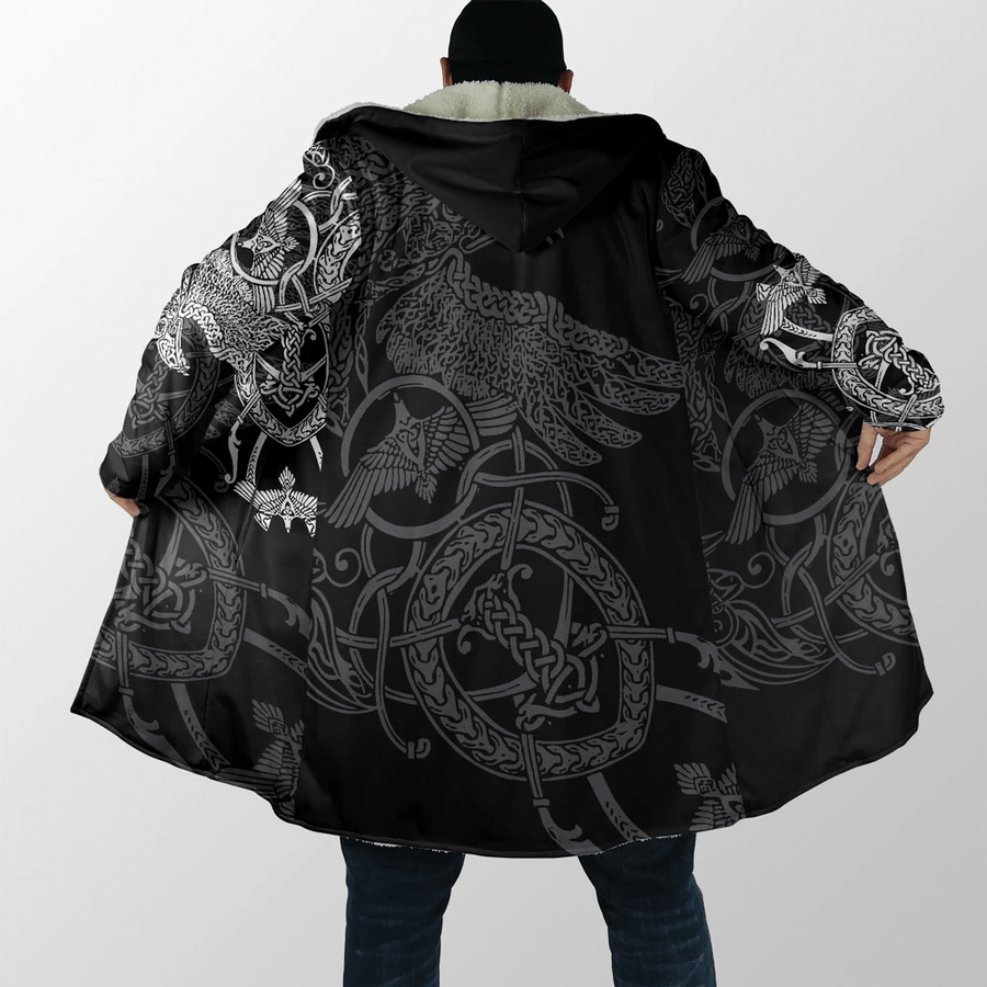 Ligerking Cloak - Viking Norse Mythology - 3D all over printed Hooded Coat A7