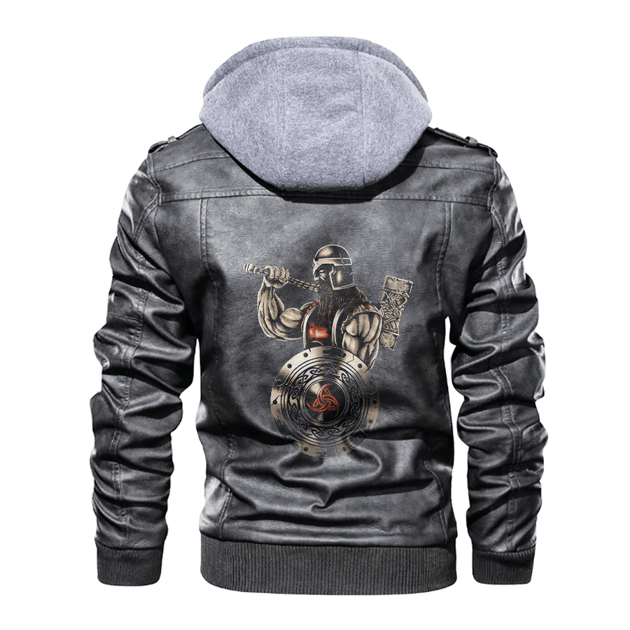 Ligerking - Viking Viking Warriors Leather Jacket A35