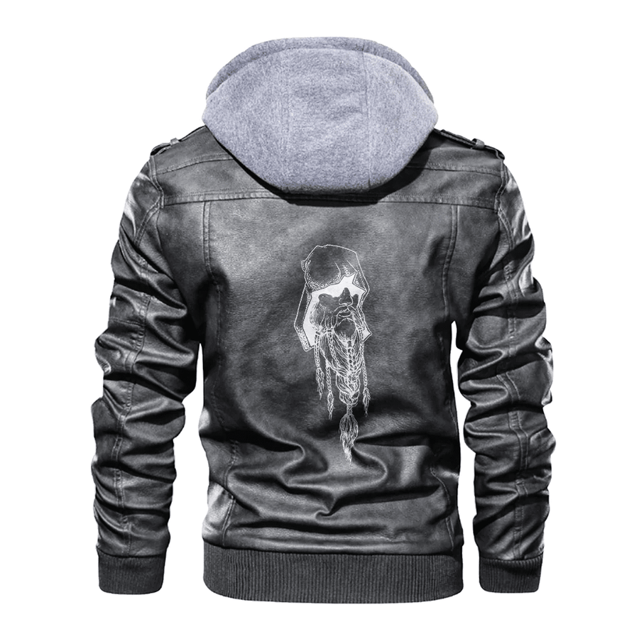 Ligerking - Viking Druid Celtic Leather Jacket A35