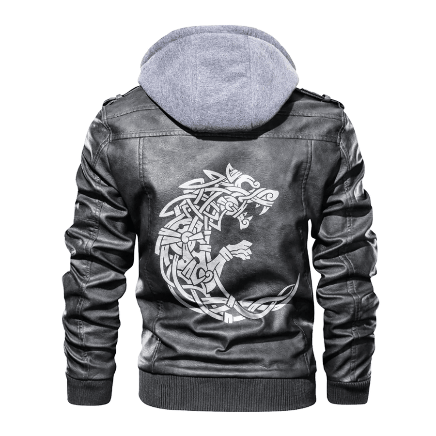 Ligerking - Viking Fenrir Leather Jacket A35