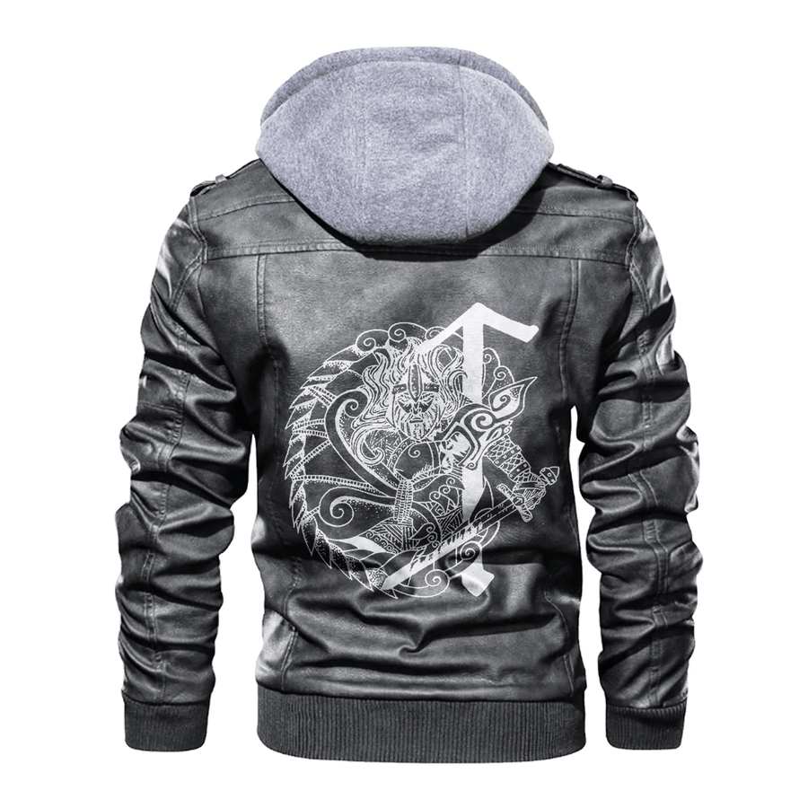 Ligerking - Viking Freyr Leather Jacket A35