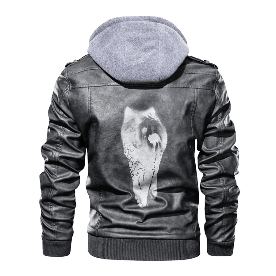 Ligerking - Viking Wolf Viking Leather Jacket A35