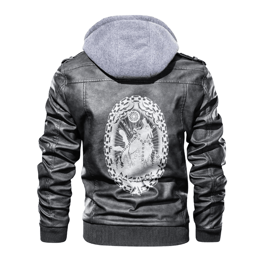Ligerking - Viking Fenrir Ragnarok Leather Jacket A35