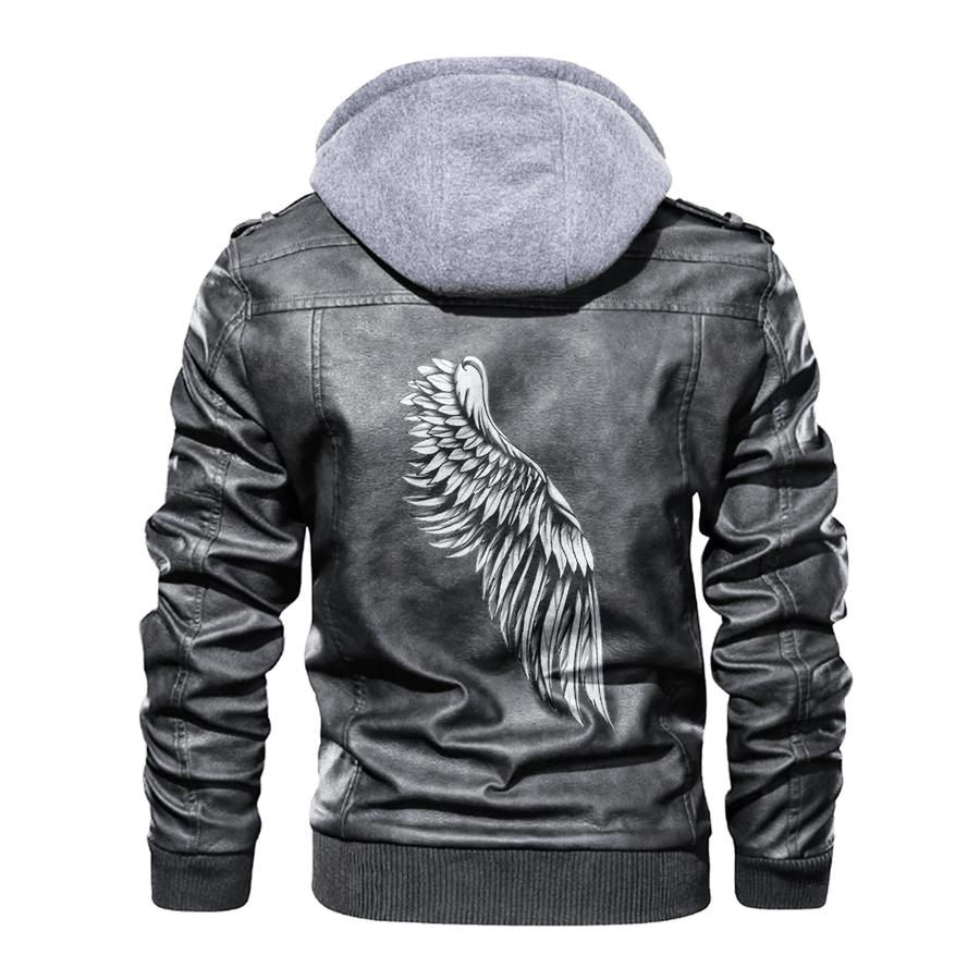 Ligerking - Viking Wing Viking Leather Jacket A35