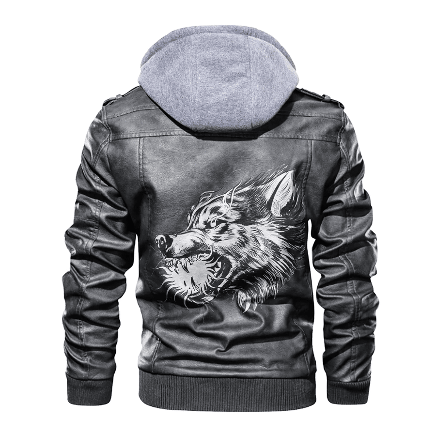 Ligerking - Viking Skoll Leather Jacket A35