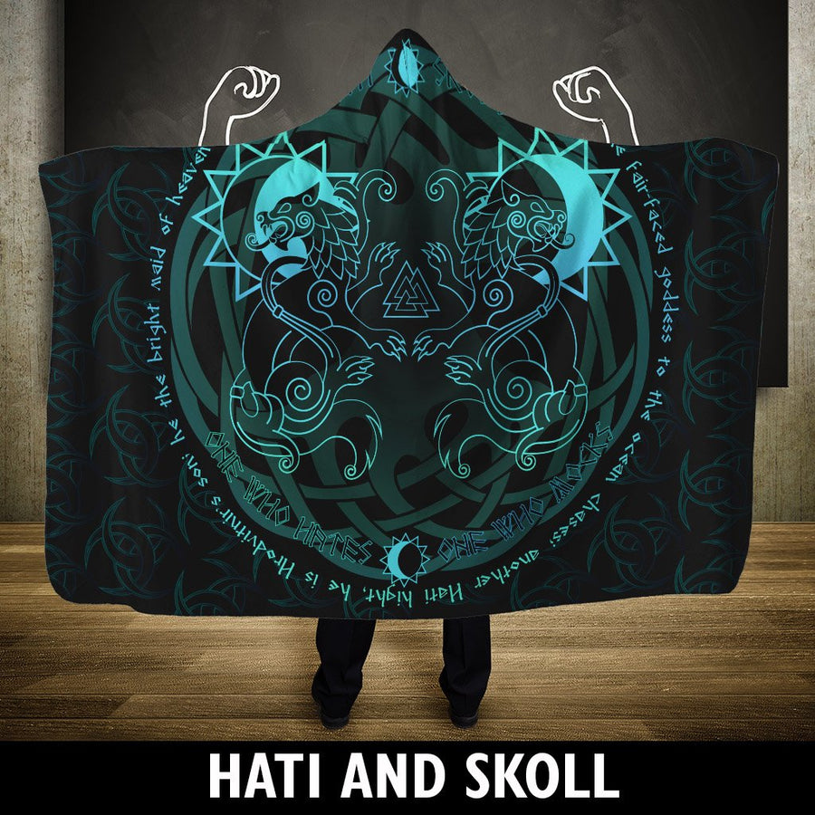 Ligerking Hooded Blanket - Hati And Skoll Of Ligerking A7