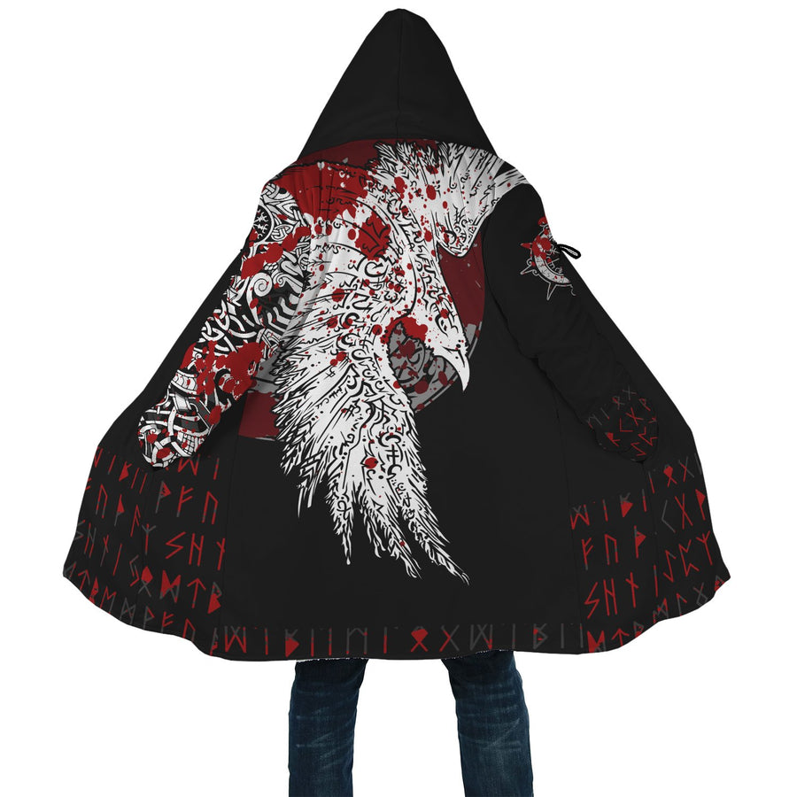 Ligerking Cloak - Mystical Raven Tattoo Style Blood A31