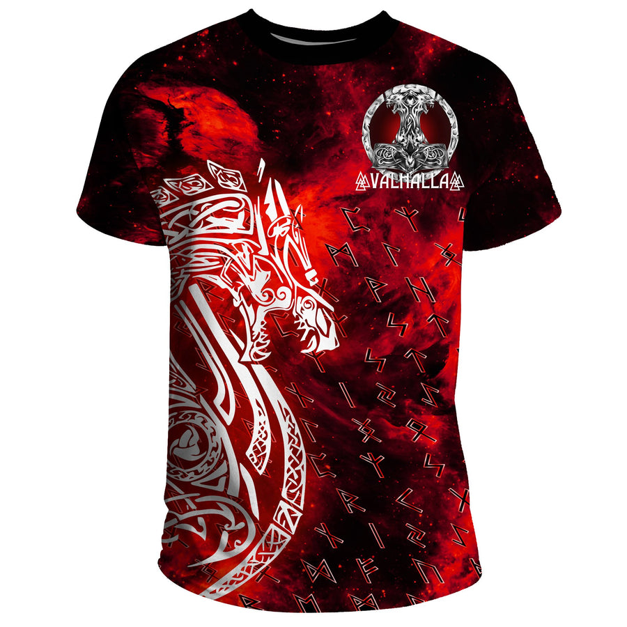 Ligerking T-Shirt - I Do Not Fear Death While My Brothers Await Me In The Halls of Valhalla A7