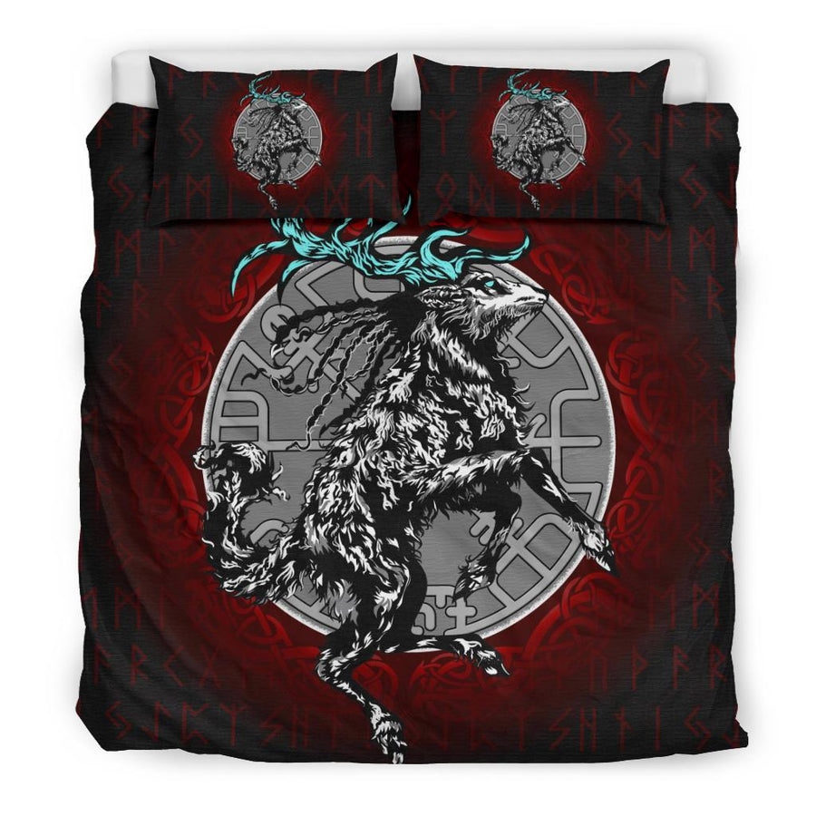 Ligerking Eikthyrnir On Top Of Valhalla Bedding Set A7