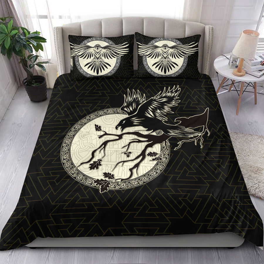 Ligerking Bedding Set - Viking Raven Bedding Set A95