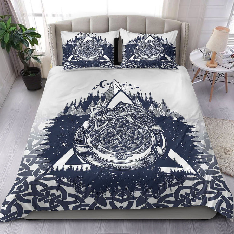 Ligerking Bedding Set - Ouroboros Celtic Style Bedding Set A35
