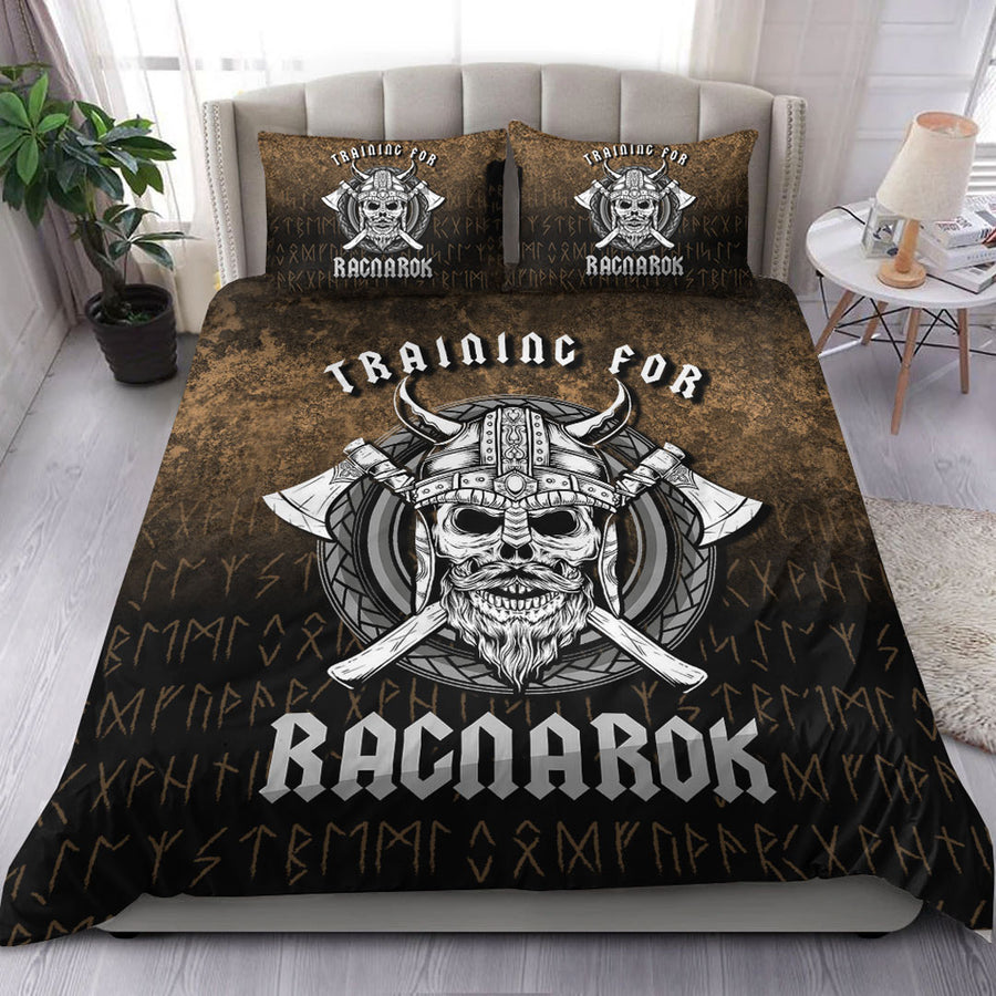 Ligerking Bedding Set -Training-For-Ragnarok-Vikings-Norse Bedding Set A7